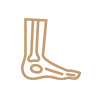 gold foot icon