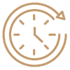 clock gold icon