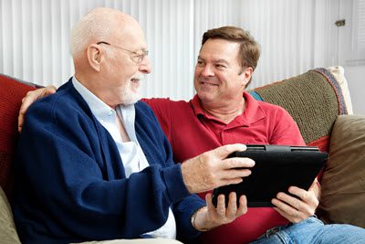 Man Consider Assisted Living with Loved One